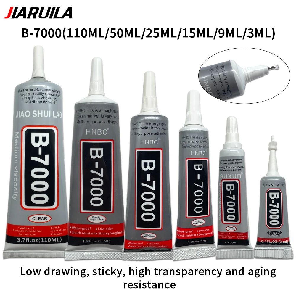 B -7000 กาว T-7000 E -7000 กาวอีพ็อกซี่เรซิ่นซ่อมโทรศัพท์มือถือหน้าจอสัมผัสกาวเครื่องประดับหัตถกรรมกาวกาว B -6000