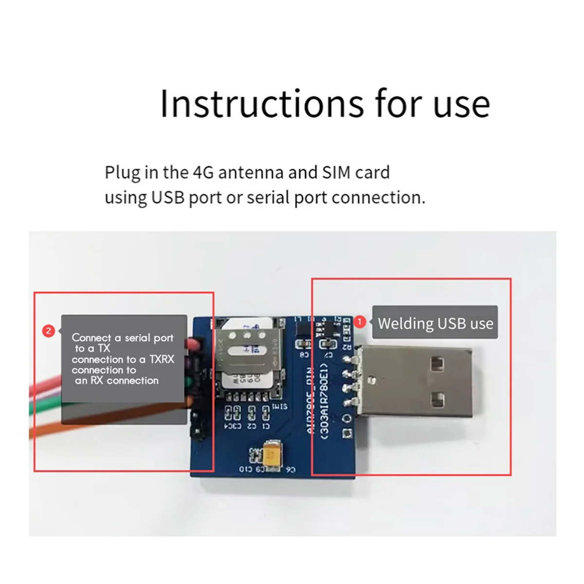 4G Module Luat Air780E Full Netcom Module Mini IoT Serial Communication Data Transmission DTU Multifunction Module