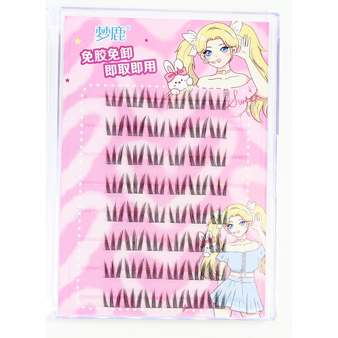 Cílios autoadesivos cluster cílios sem cola cílios individuais macios ídolo lash clusters reutilizáveis cílios autoadesivos