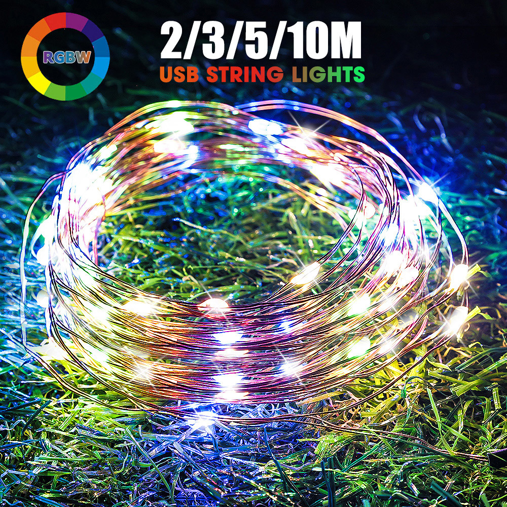30M Copper Wire LED Lights String USB Battery Waterproof Garland Fairy Light Christmas Wedding Party Decor Holiday Light Navidad