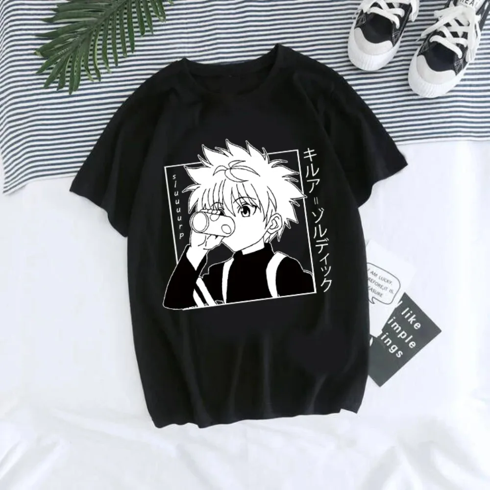 Anime Hunter X Hunter T-shirt Japan Manga Hisoka Killua Zoldyck Kawaii Funny T Shirts Kurapika Devil Eye Short Sleeve Tee Tops