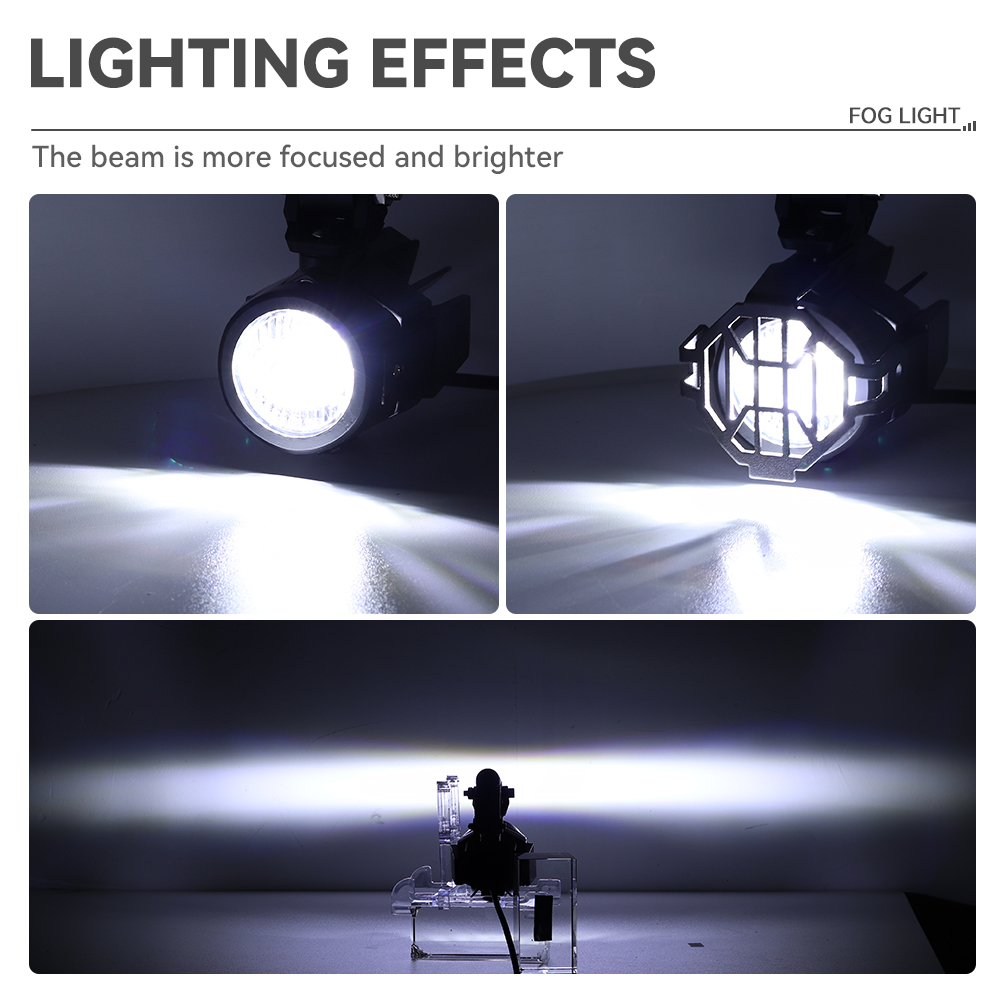 2 Pcs 40W LED Auxiliary Lamp 6000K Super Bright Fog Driving Light Kits Led Lighting Bulbs DRL For Motorcycle BMW K1600 R1200G