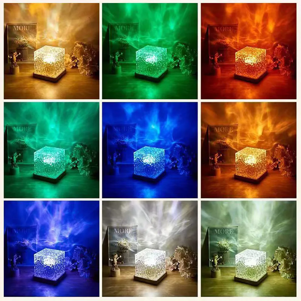 Aurora borealis lâmpada de projeção oceano atmosfera lâmpada teto estrelado luz da noite presente criativo para o quarto restaurante decoração