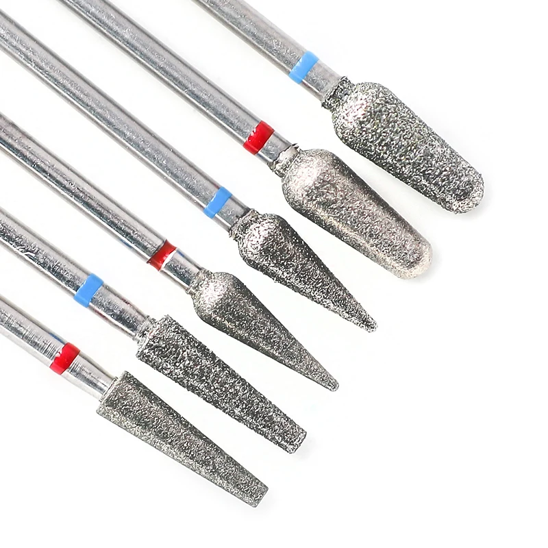 Diamond Ceramic Nail Drill Bits Milling Cutter for Manicure Left Right Rotary Cuticle Files Buffer DIY Nails Accessories Tools