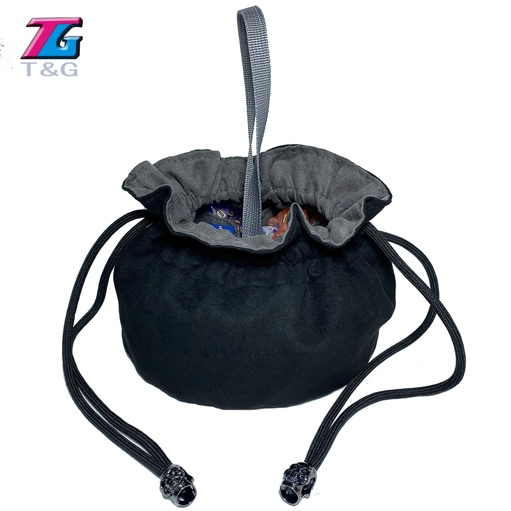 Dice Bag Cloth Storage Pouch High Quality Velvet Pouch Unique Design Large Capacity Easy Carrying For DND RPG Game Accessories