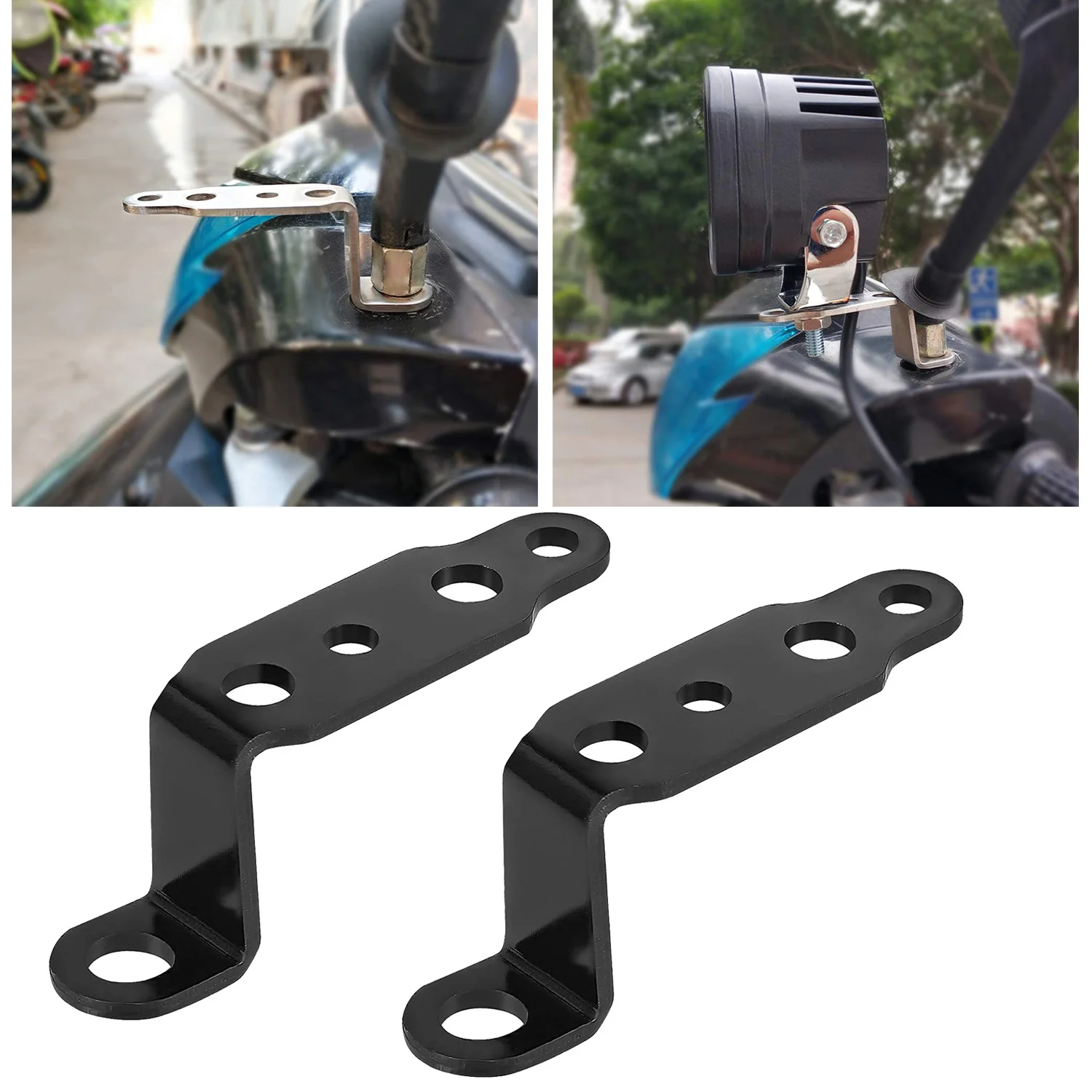 Đèn LED Xe Máy Đèn Pha Chân Đế Gương Chiếu Hậu Đèn Chiếu Điểm Nối Dài Giá Đỡ Kẹp Xe Máy Xe Tay Ga Phụ Kiện