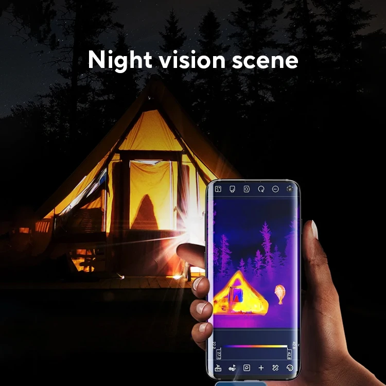 TOOLTOP T7 256*192 Android Typ-C Wärmebildkamera 25Hz Mobile Wärmebildkamera für Solarpanel Power Device Fehlererkennung