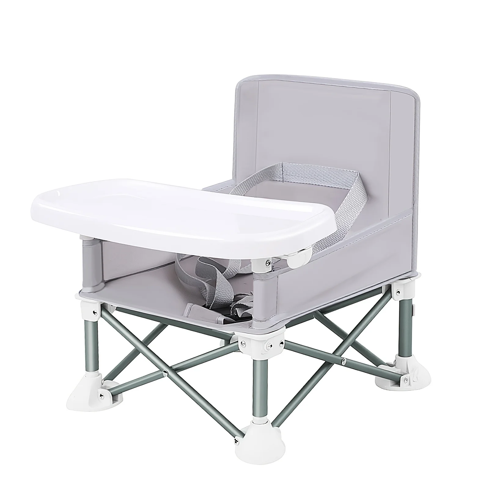 Chaise bébé compacte et pliable en alliage d'aluminium, avec ceinture de sécurité, pour une utilisation intérieure et extérieure, voyage facile pour les pique-niques de Camping