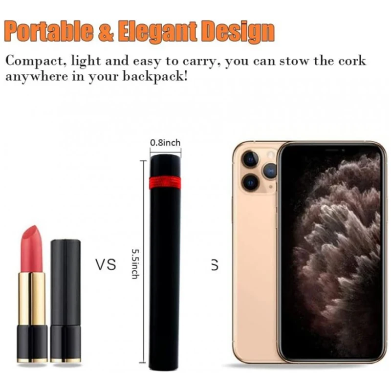 Không Quân Mới Tăng Áp Suất Dụng Cụ Mở Nút Chai Rượu Vang Di Động Thép Không Gỉ Pin Dễ Dàng Nút Chai Tẩy Bút Khắc Cho Bữa Tiệc Gia Đình Yêu Thích Rượu Vang