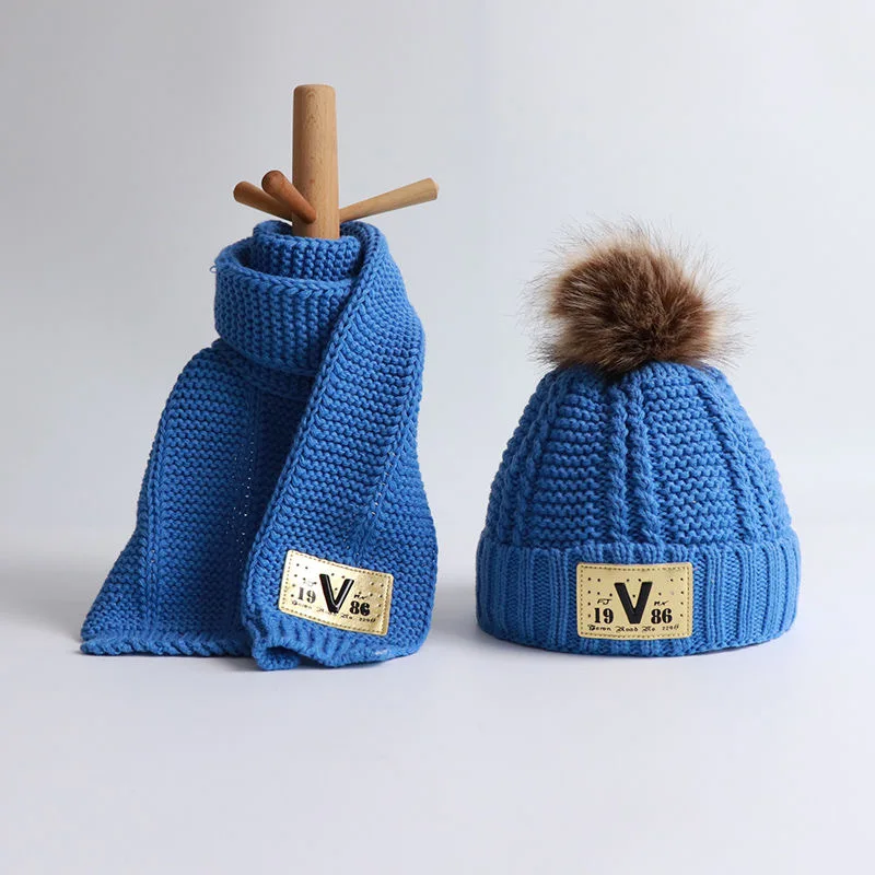 [Sombrero + bufanda] sombreros para niños niños otoño e invierno engrosado mujer bebé guapo sombrero bufanda cálida marea