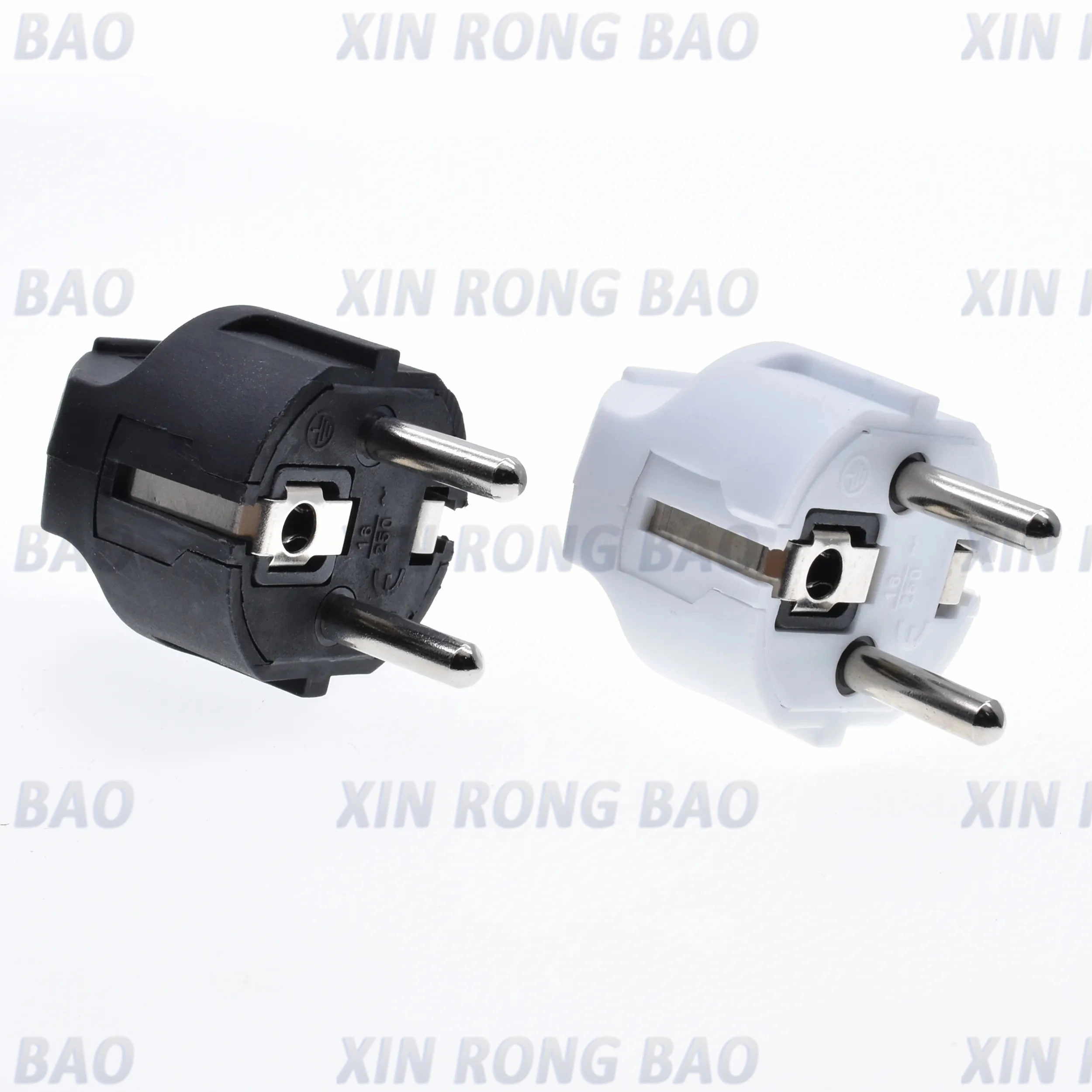 Adaptador de corriente alterna de la UE, Cable conector de 16A y 250V, enchufe eléctrico, adaptador convertidor macho coreano blanco y negro, enchufe desmontable