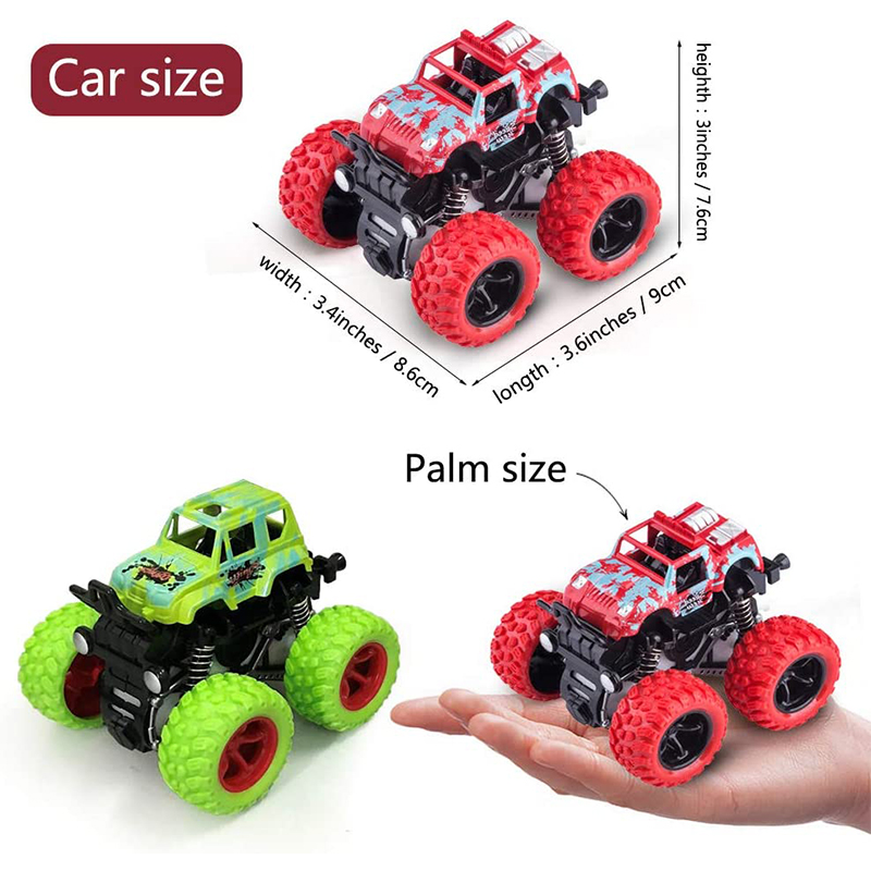 Brinquedos quentes carro monstro caminhão de quatro rodas veículo dublê carro de inércia carro brinquedo dinossauro puxar para trás crianças brinquedo menino menina presente
