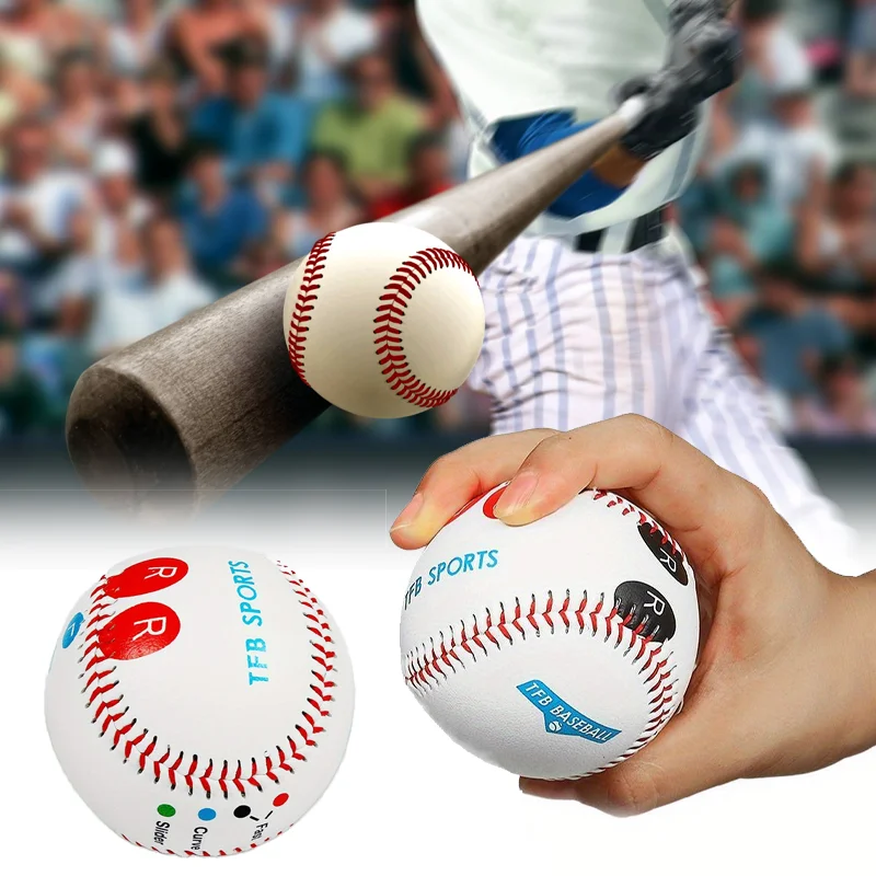 Baseball Nr. 9Softball Hardball Training Handgefertigte Bälle Fitnessprodukte Weiß Sicherheit Kinder Baseballs Herren Übungsteamspiel