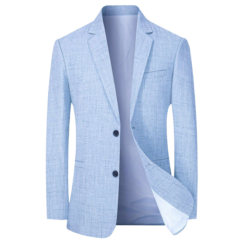 2024 nueva chaqueta de traje para Hombre, Blazers finos, chaqueta de traje informal de negocios sólida para primavera y otoño, chaqueta para Hombre, abrigos para Hombre