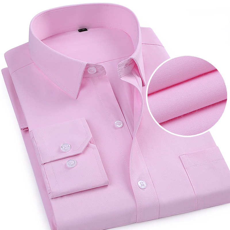 Leuchtend rotes Langarmhemd für Herren, einreihig, mit quadratischem Kragen, Business-/Hochzeits-/Party-Freizeithemd, Blau, Weiß, 6XL