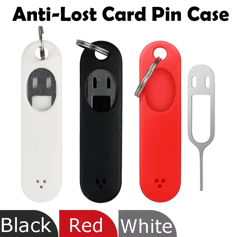 Universal Anti-Lost SIM-Karte Pin Box Schlüssel bund für iPhone Xiaomi Samsung Mobile SIM-Karte Fach Auswurf Pin Schlüssel ring Zubehör