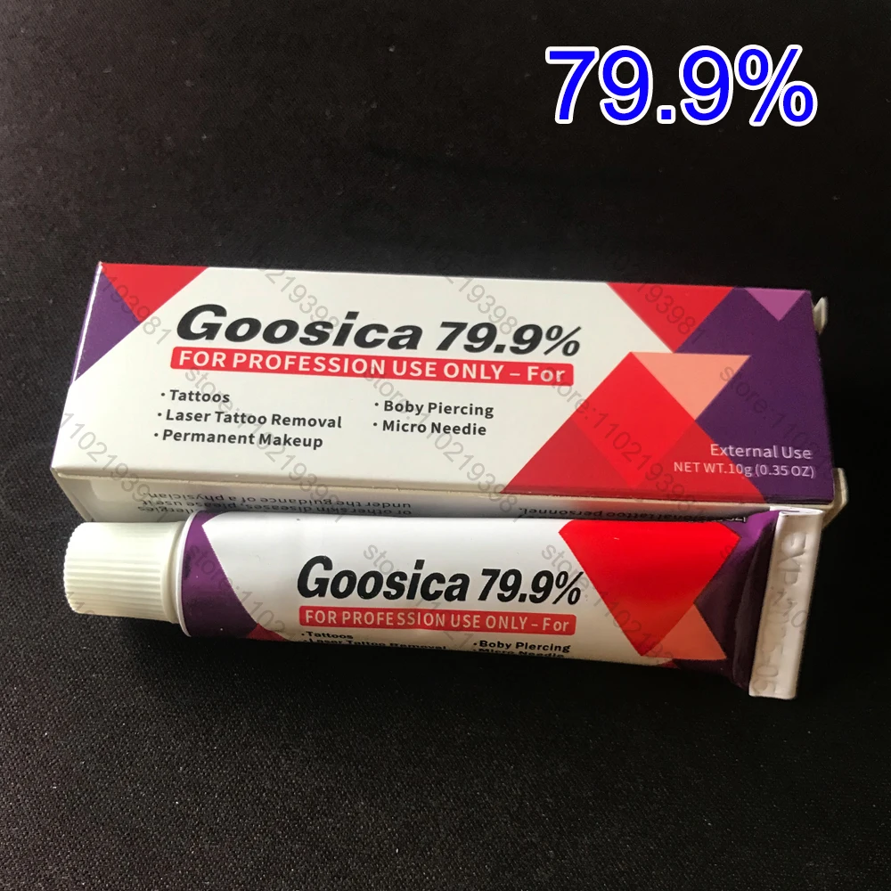 79,9% llegada Goosica crema para tatuajes antes del maquillaje permanente Microblading cejas delineador de labios crema para el cuidado del tatuaje 10g