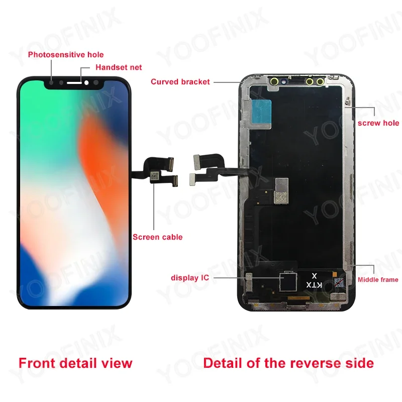 OLED INCELL do iPhone X XR 11 Wyświetlacz LCD 11 PRO MAX 12 Pro XS MAX Digitzer do iPhone 12 13 Mini 14 PLUS Ekran dotykowy LCD Część