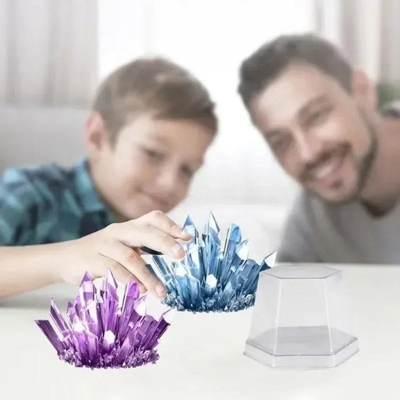 Kit de cultivo de cristal mágico, decoración de cristal, experimentos científicos, rompecabezas y alivio del estrés, juguete educativo para niños