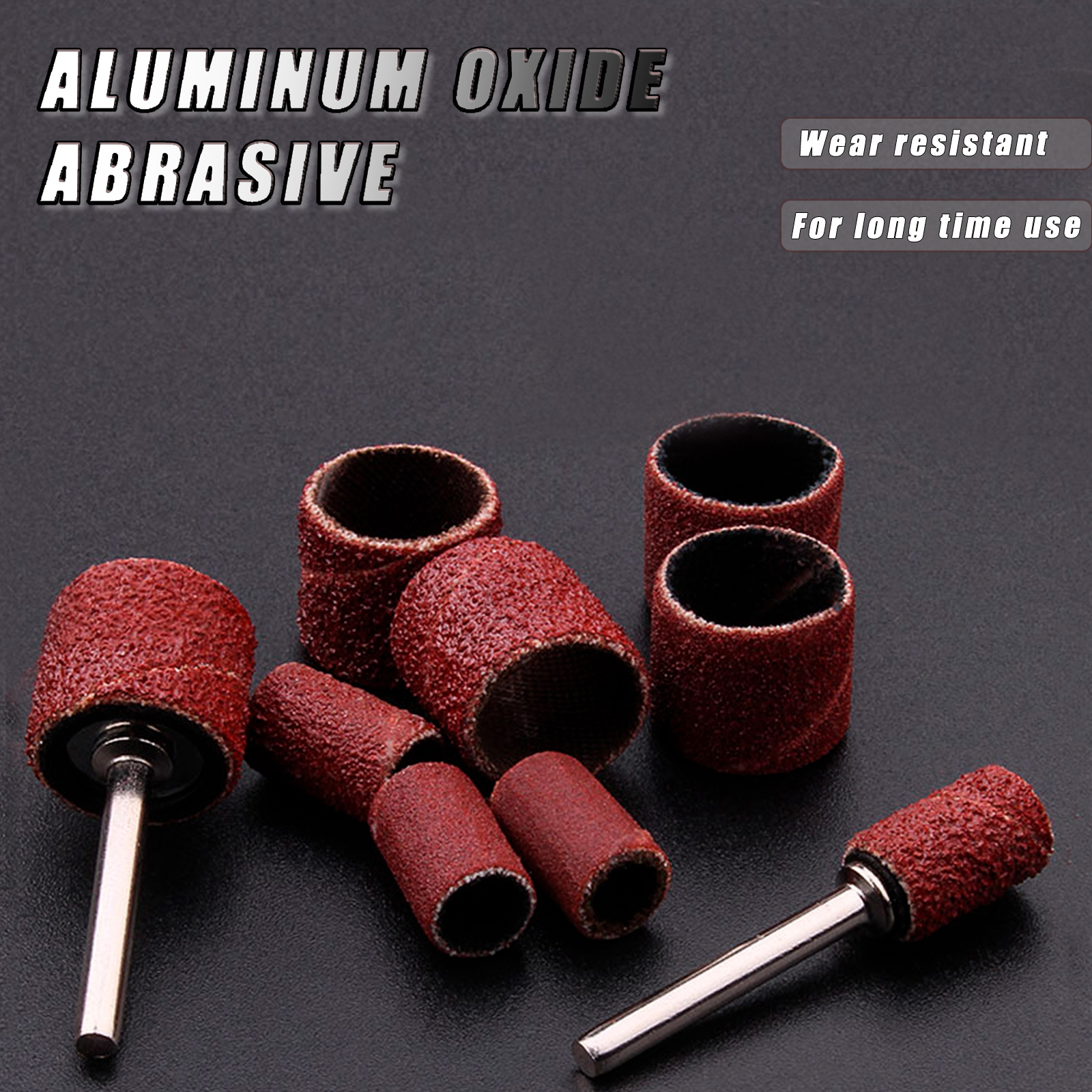 Dremel 샌딩 밴드 비트 용 284pcs 샌딩 드럼 키트 로타리 도구 액세서리 드릴 목공 용 샌더 맨드릴