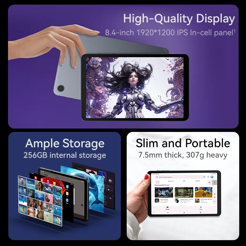 ALLDOCUBE iPlay50 mini pro Tablet 8,4 дюйма MTK Helio G99 8 ГБ ОЗУ 128/256 ГБ ПЗУ Android 13 5000 мАч LTE и Wi-Fi Распродажа по специальной цене