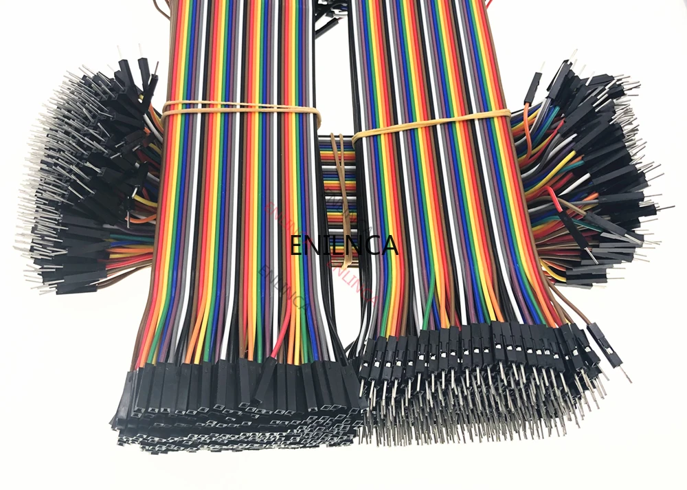 40-120 Chiếc Bật Lửa Dupont Tuyến 10CM 40Pin Đực + Nam Đến Nữ Và Nữ Cho Nữ dây Nhảy Dây Dupont Dây Cáp Cho DIY