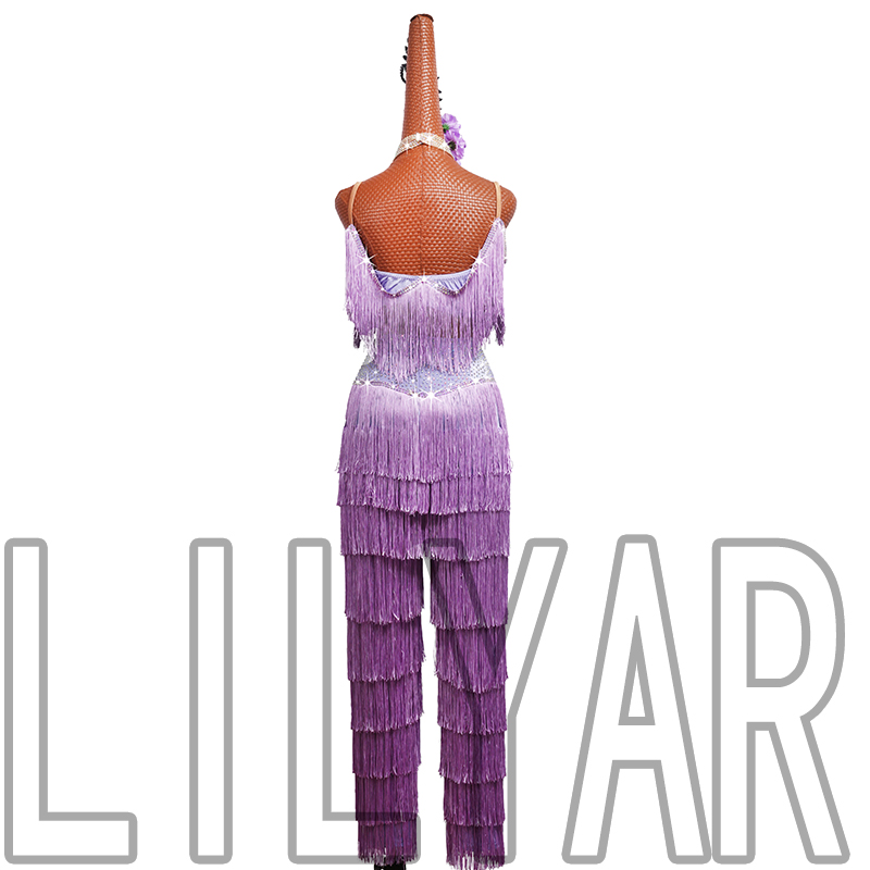 Юбка с длинными штанинами для латиноамериканских танцев