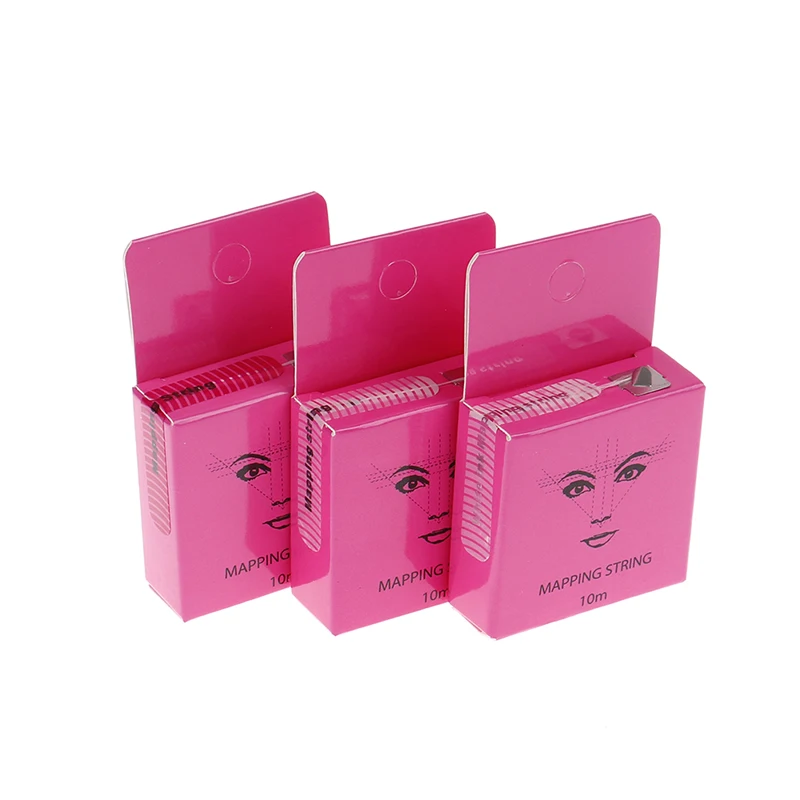 3 สี 10M Eyebrow Tattoo Mapping String ด้ายหมึก Marker