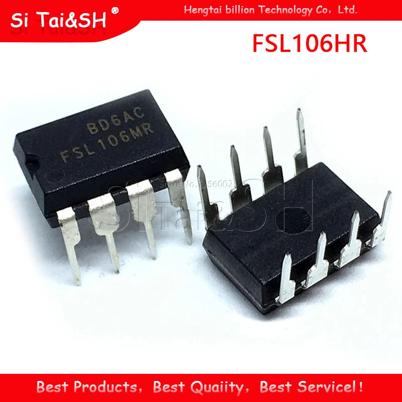 10 PZ FSL106HR Custodia protettiva in plastica nera Per DIP-8 FSL106 DIP FSL106MR