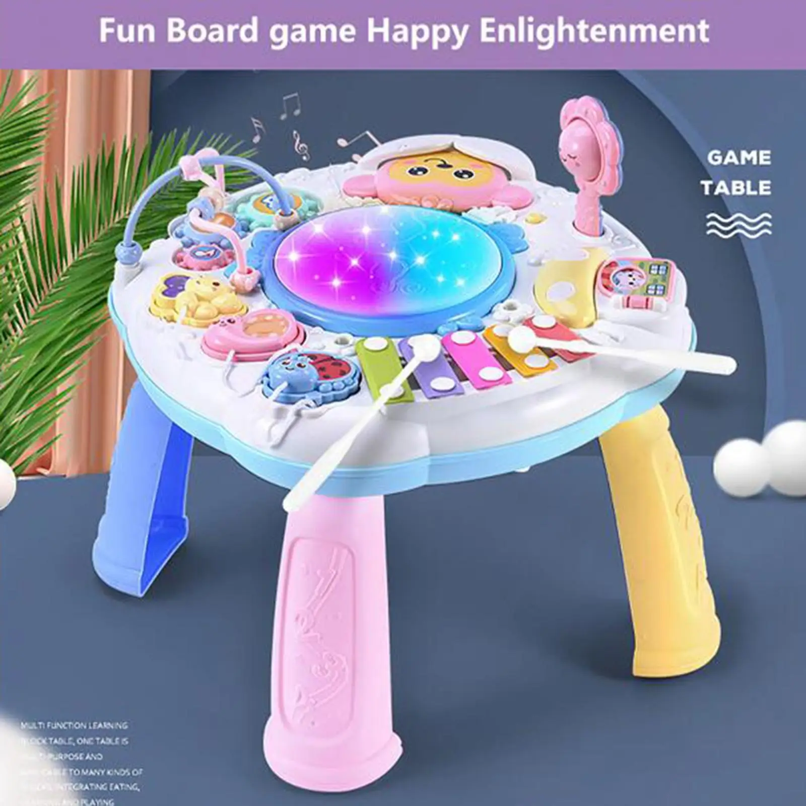 子供のための音楽アクティビティセンターテーブル,1セット,早期教育,学習テーブル,音楽,誕生日プレゼント