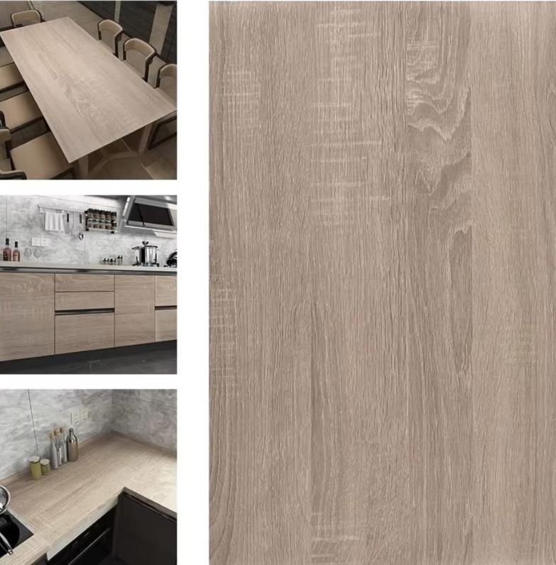 Papel de parede de madeira autoadesivo vinil clássico removível contato adesivo de parede para bancada guarda-roupa renovação