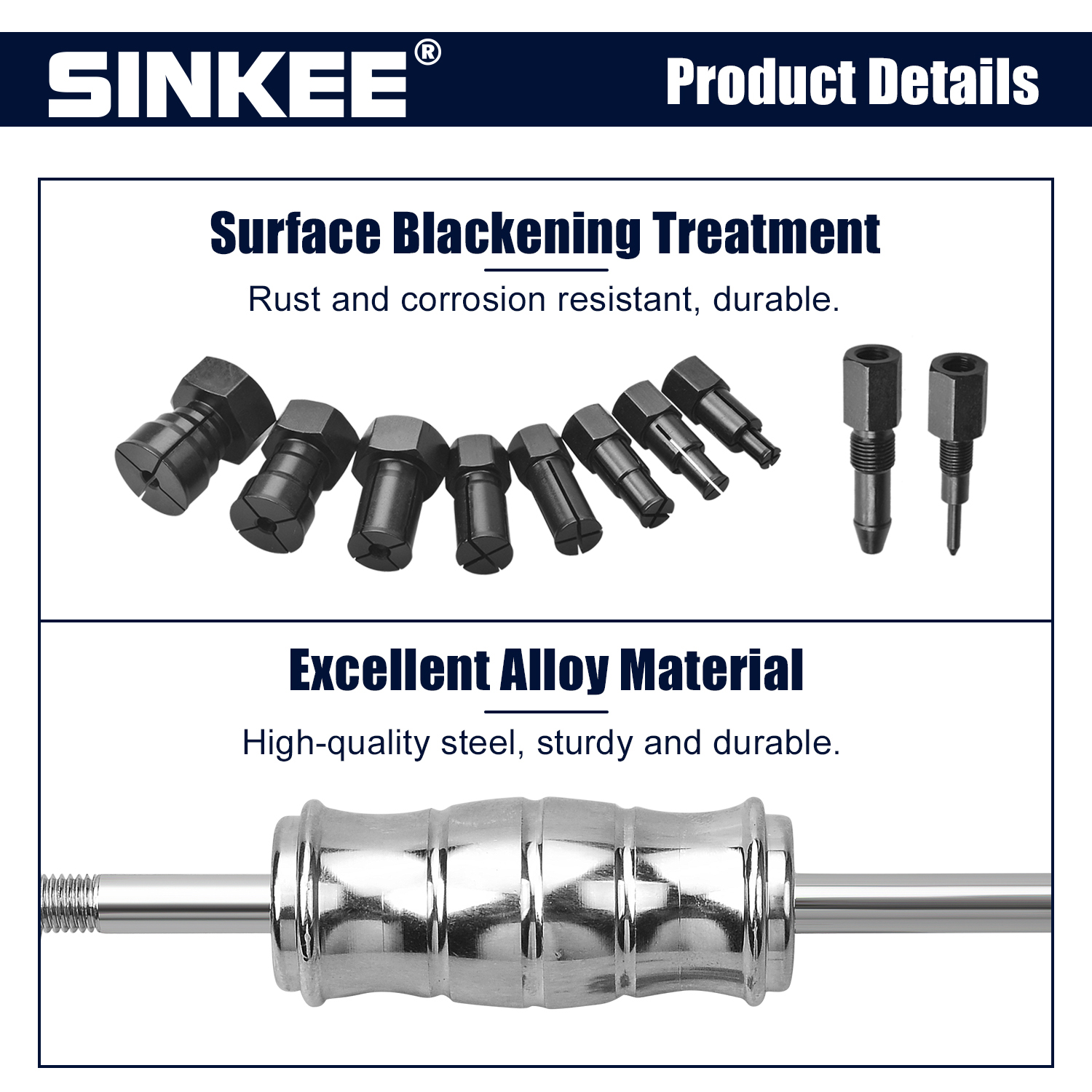 12Pc Internal Bearing Remover Slide Hammer Set Blind Hole Inner Bearing Puller Set Bearing Extractor