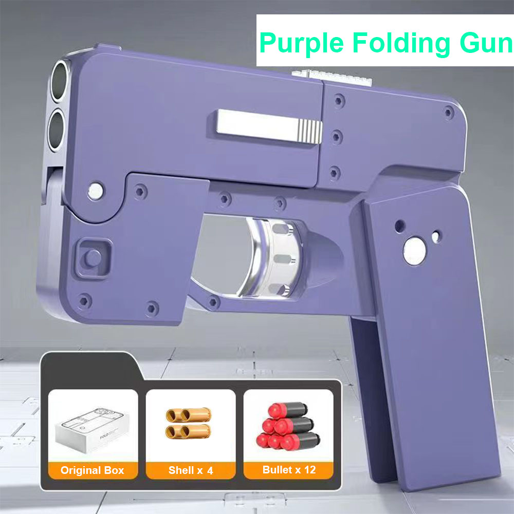 iPhone Folding Gun Soft Bullet Toy Gun Shell Ejecting Folding Mobile Phone TikTok Dropshipping