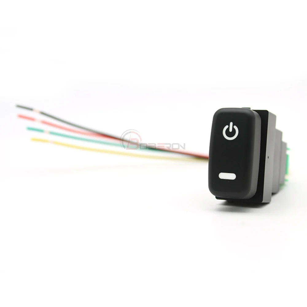Car Red LED DRL Front Fog Light Power On Off Switch Camera Button for Mitsubishi Outlander 06-12 Lancer Pajero Triton L200 ASX