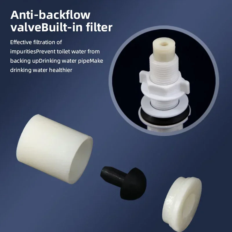 Válvula de agua de inodoro Universal ajustable, válvula de suministro de agua de alta presión, botón de reparación, accesorio de baño, accesorio de inodoro