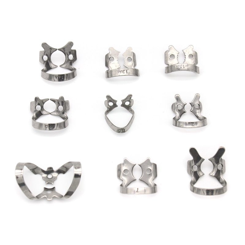 1 Set Dentistry Dam Hole Puncher Set With Leather Bag Pliers For Dentist Perforator Rubber Orthodontic Dental Tools Dam Clip