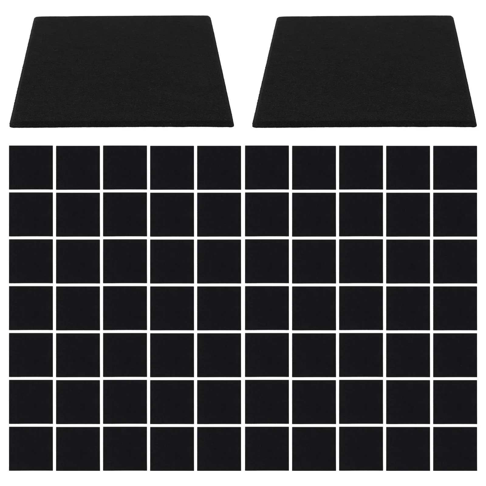 72Pcs Self Adhesive Acoustic Soundproof Panels Polyester Fiber High Density Noise Absorption Boards for Office Studio