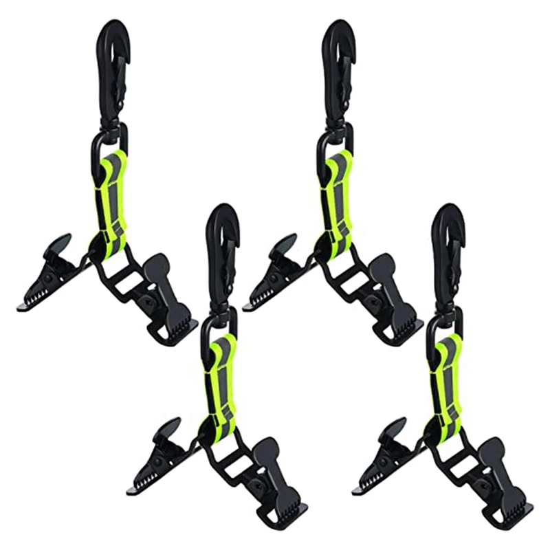 4 Pcs Firefighter Glove Strap Safety Glove Holder Glove Clips For Firefighter Police Rescue Work Glove Belt Clips