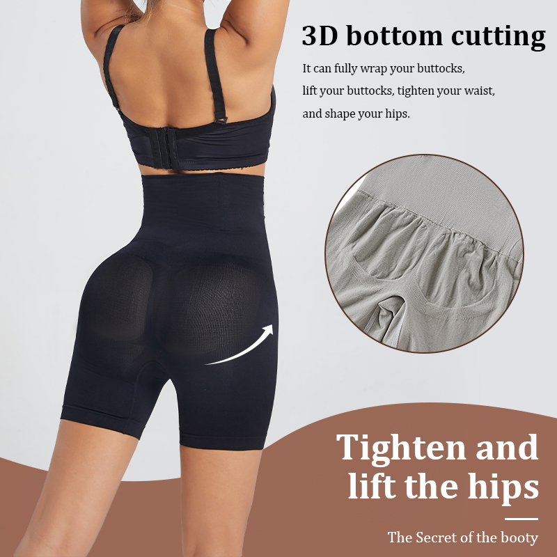Damen-Körperformer mit mittlerem Oberschenkel, hohe Taille, Trainer-Höschen, Shapewear für Frauen, Bauchkontrolle, Hüfte, Po-Lifter, Shorts zum Abnehmen