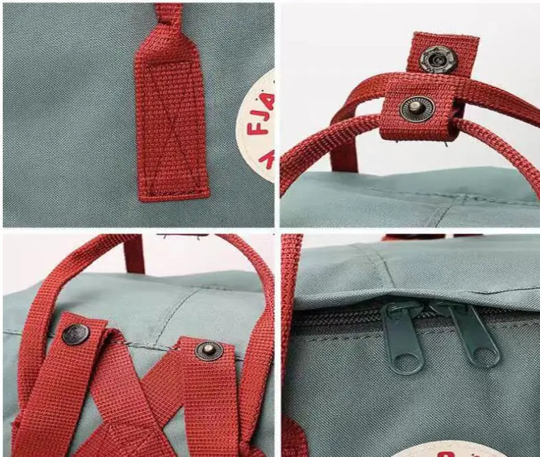 Original clássico mochila estudante à prova dwaterproof água viajar desinger portátil lona saco de computador raposa sacos para das mulheres menina