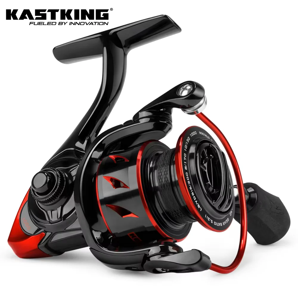 Carrete giratorio KastKing Sharky III innovador resistente al agua, carrete de pesca con potencia de arrastre máxima de 18KG para pesca de Lucio
