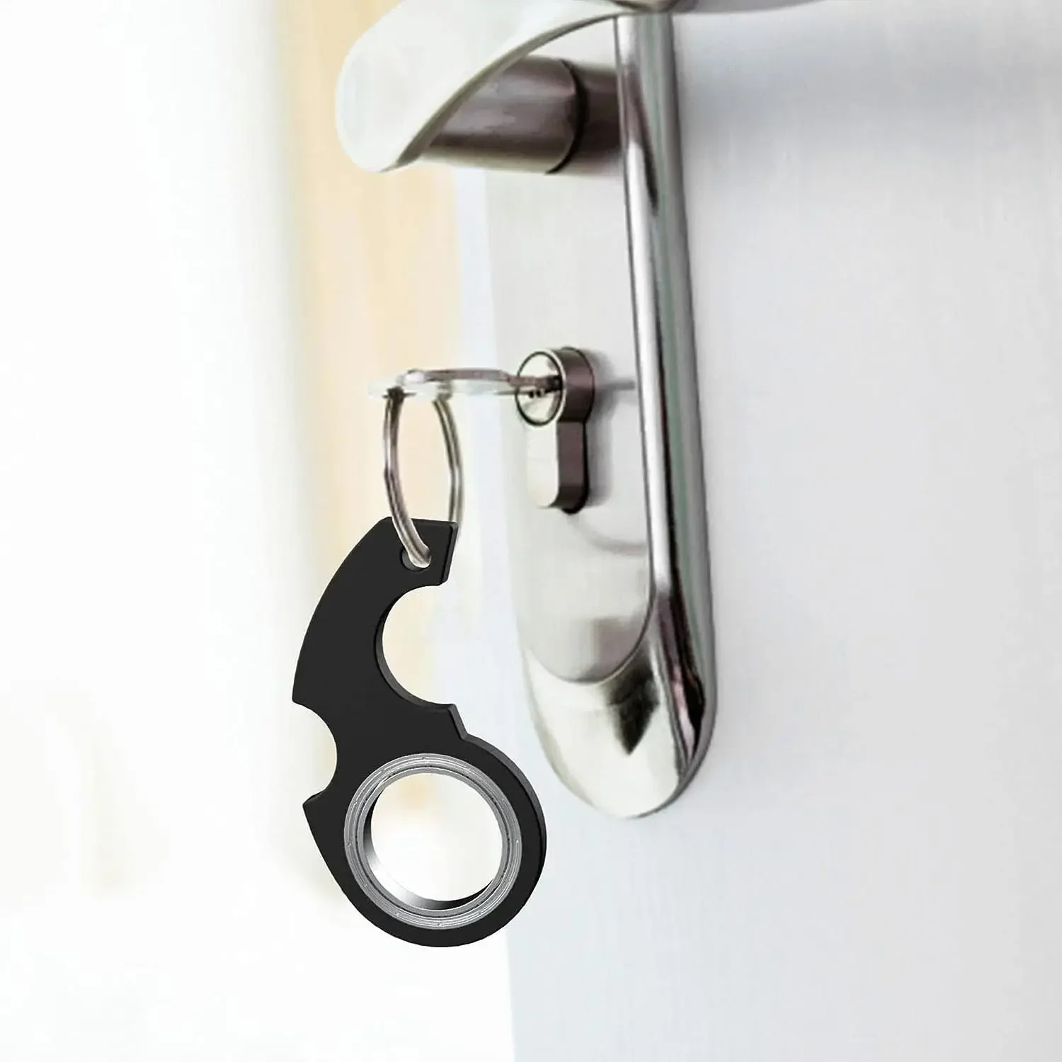 1 個ホット販売新 Karambit スピナー指スイベル爪ナイフキーホルダー高品質金属穀物テクスチャフィジェットスピナー金属 Keych