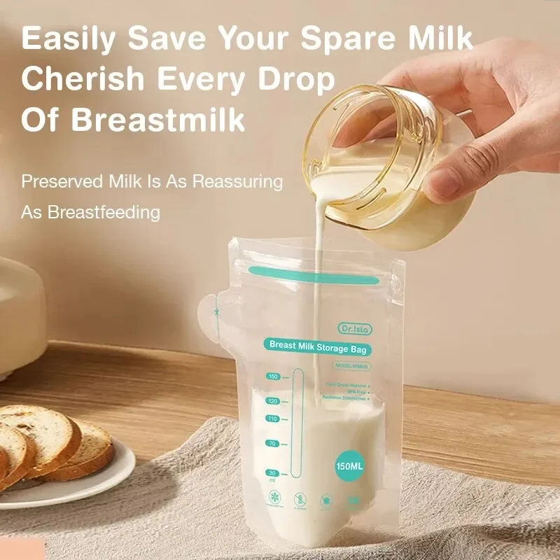 30 Stuks 150/250 Ml Moedermelk Opbergtas Wegwerp Kleine Capaciteit Bevroren Melk Opbergtas BPA Gratis