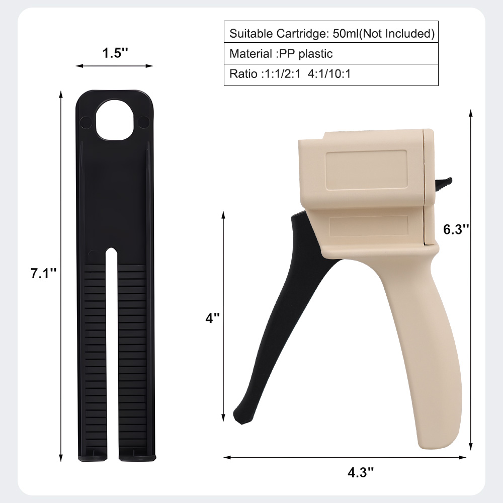 ทันตกรรม Impression ผสม Dispensing Gun 4:1/10:1 ยางซิลิโคน Dispenser ปืน Denspay Universal Dispensing Gun เครื่องมือทันตแพทย์