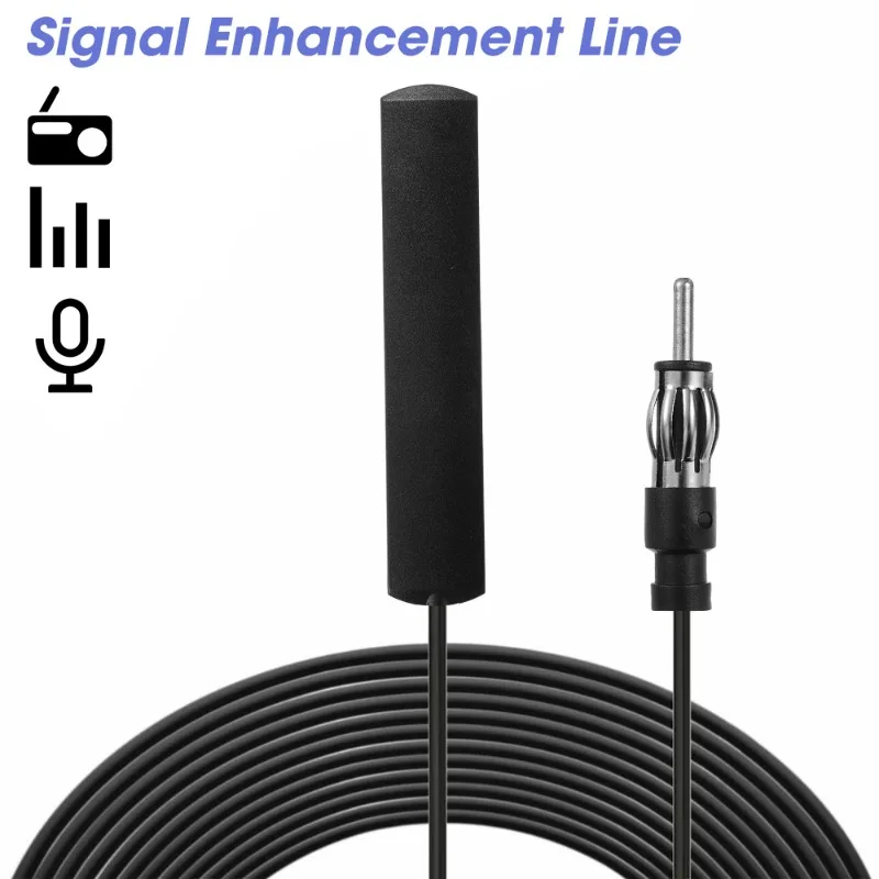 ユニバーサル車の電子ラジオアンテナ 5/3 メートル車の AM FM ラジオアンテナ信号アンプブースターアンテナブースター 12V
