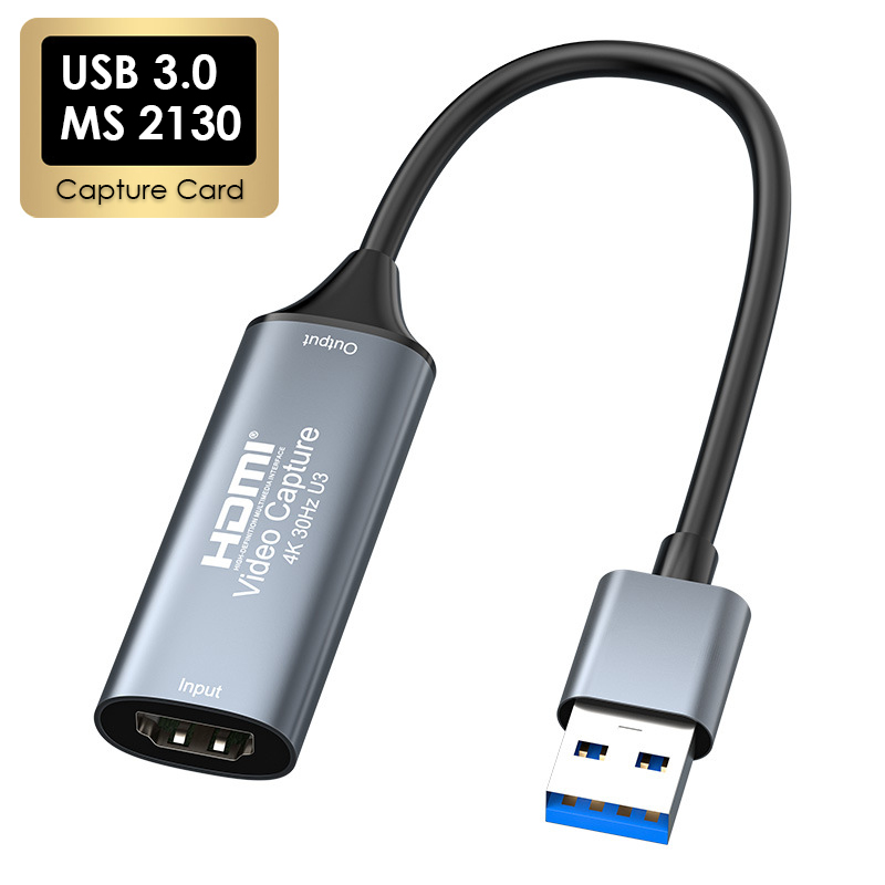 USB3.0/2.0 MS2130 Карта видеозахвата 4K HDMI-совместимая запись игрового захвата 1080 @ 60 Гц для переключателя Xbox PS4/5 Прямая трансляция