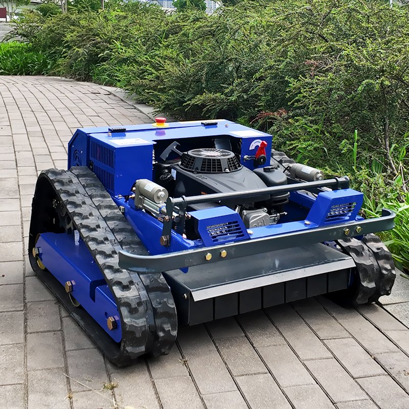 Maßgeschneiderte neue kleine ferngesteuerte Rasenmäher können mit Strom beginnt werden und die Farbe kann sein