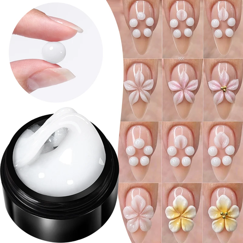 본 프리티 15ml 투명 논스틱 핸드 익스텐션 젤 3D 쉐이핑 조형 네일 아트 솔리드 하드 젤 (가짜 손톱용)