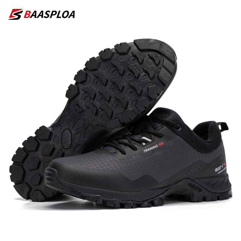 Baasploa-zapatos de senderismo impermeables para hombre, zapatillas cómodas, antideslizantes, resistentes al desgaste, para exteriores