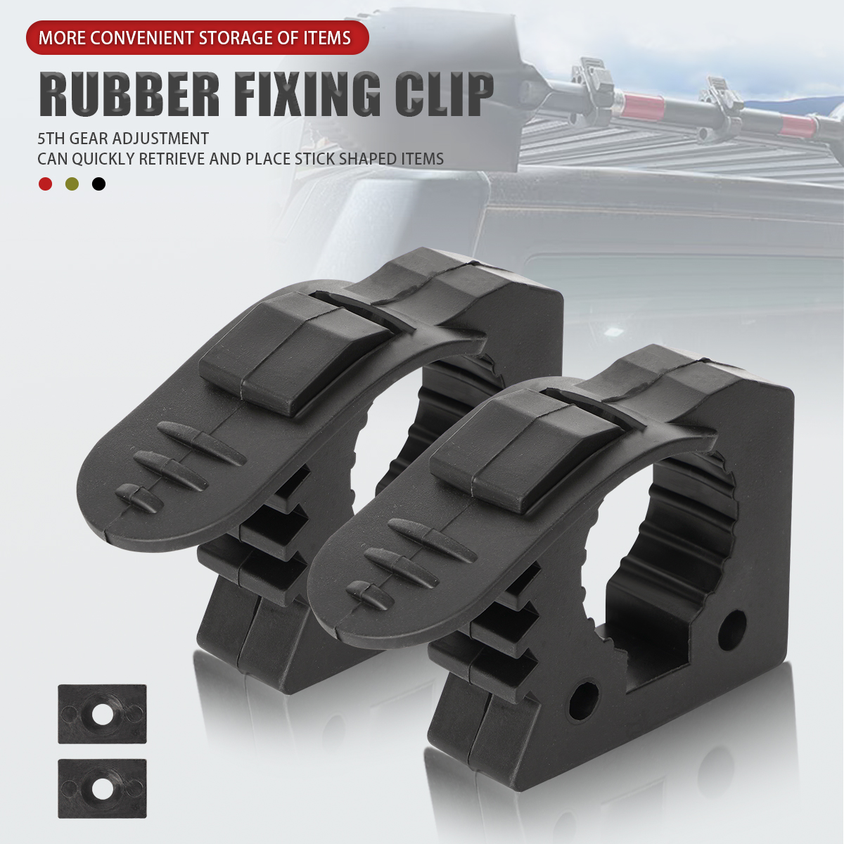 Bagażnik dachowy z mocowaniem łopaty, gumowy uchwyt montażowy z szybkim zaciskiem, zestaw do montażu na ścianie do ciężarówek, akcesoria terenowe